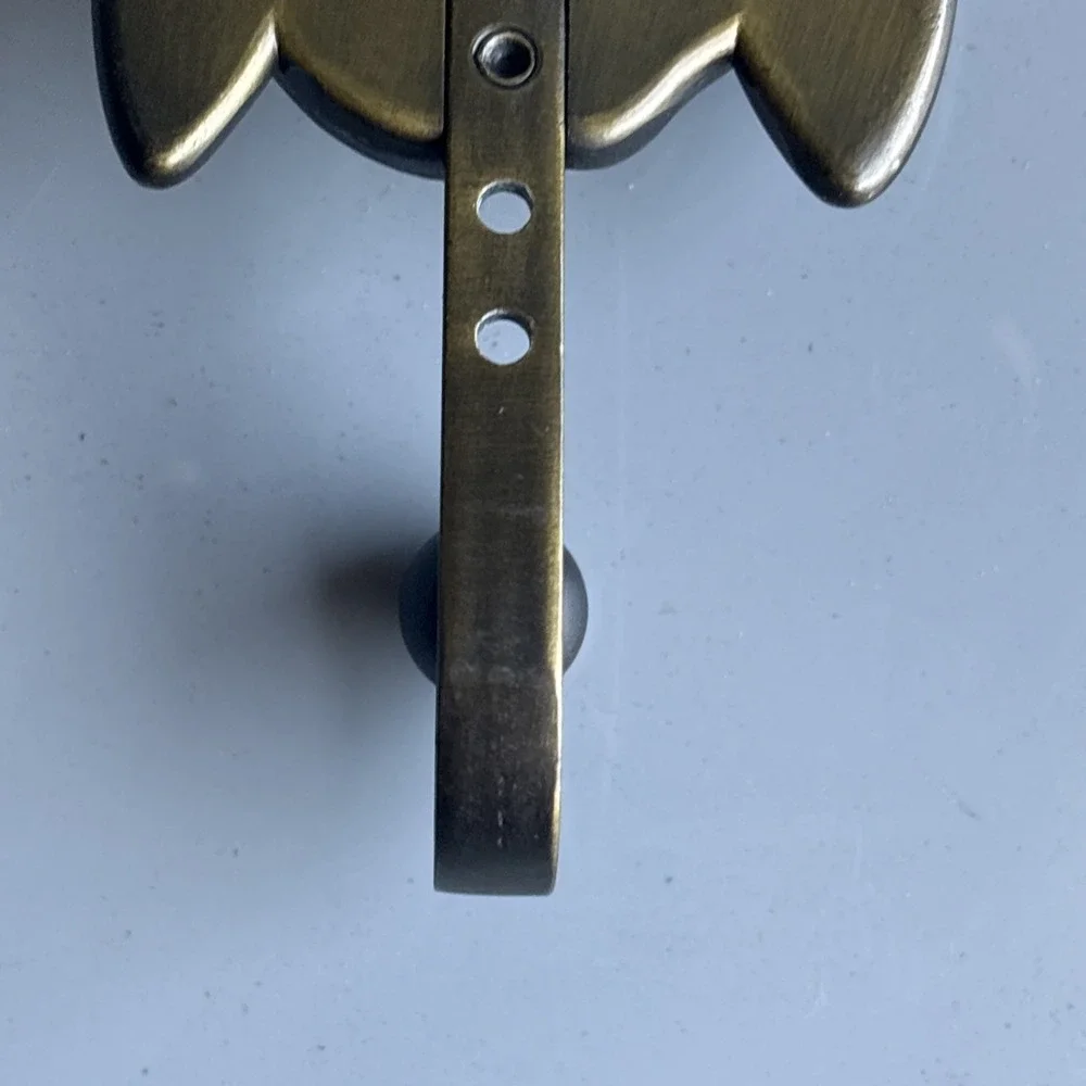 VINTAGE RARE Disney Eeyore Brass Metal Door Coat Hook/Hanger Made in Taiwan